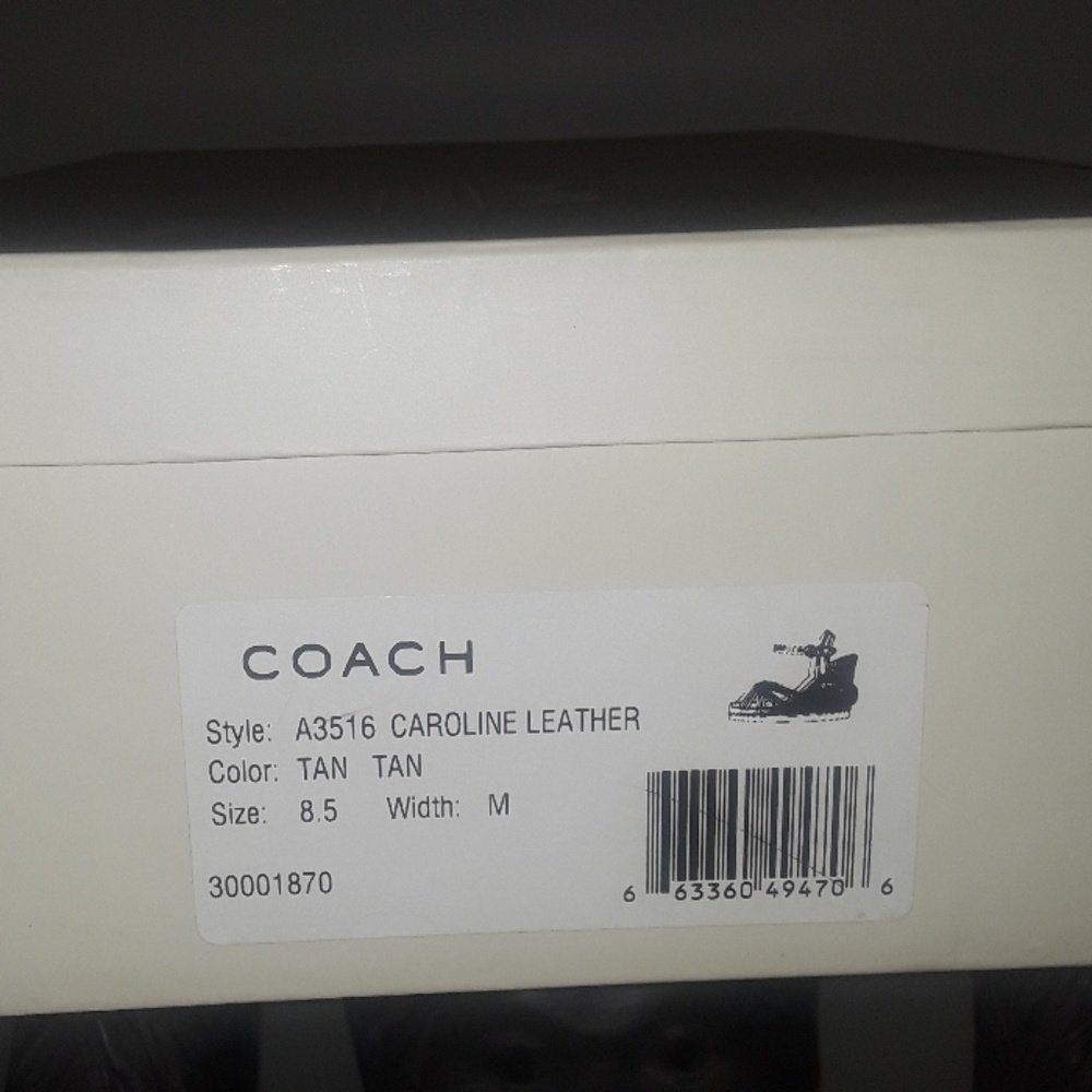 Brand new coach leather wedges - Picture 6 of 6